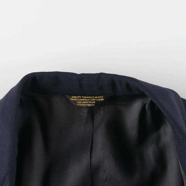 Palm Beach Navy Blazer, Tailored Jacket, Made in USA, Men's Size L unclear navy blue type Vintage Second Hand