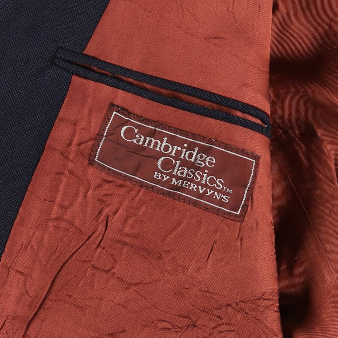 MERVYN'S Cambridge Classics Navy Blazer, Tailored Jacket, Made in USA, Men's Size L unclear navy blue type Vintage Second Hand