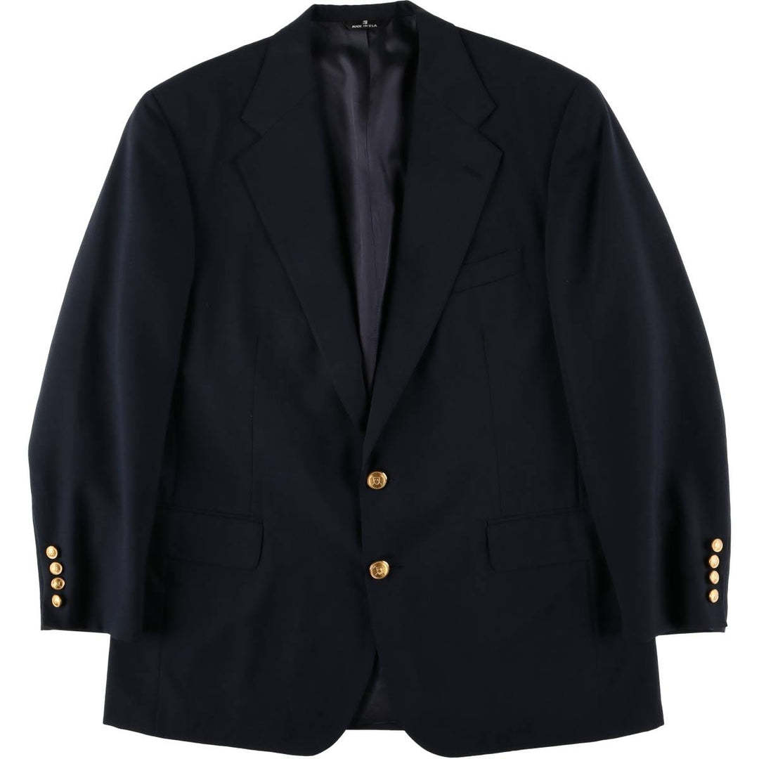 80s-90'S Ralph Lauren POLO UNIVERSITY CLUB Navy Blazer, Tailored Jacket, Made in USA, Men's Size XL unclear navy blue type Vintage Second Hand
