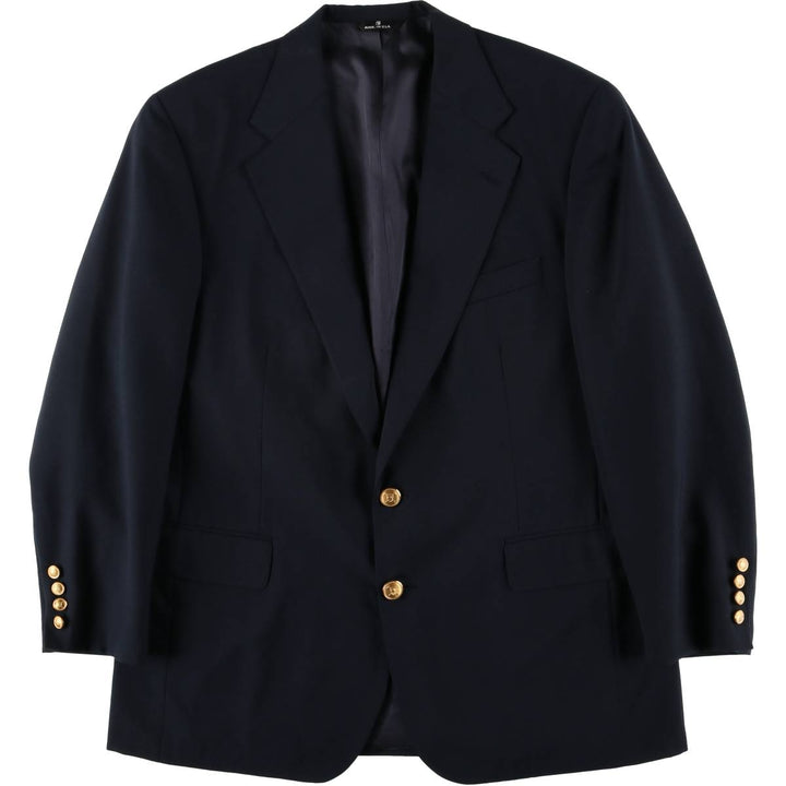 80s-90'S Ralph Lauren POLO UNIVERSITY CLUB Navy Blazer, Tailored Jacket, Made in USA, Men's Size XL unclear navy blue type Vintage Second Hand