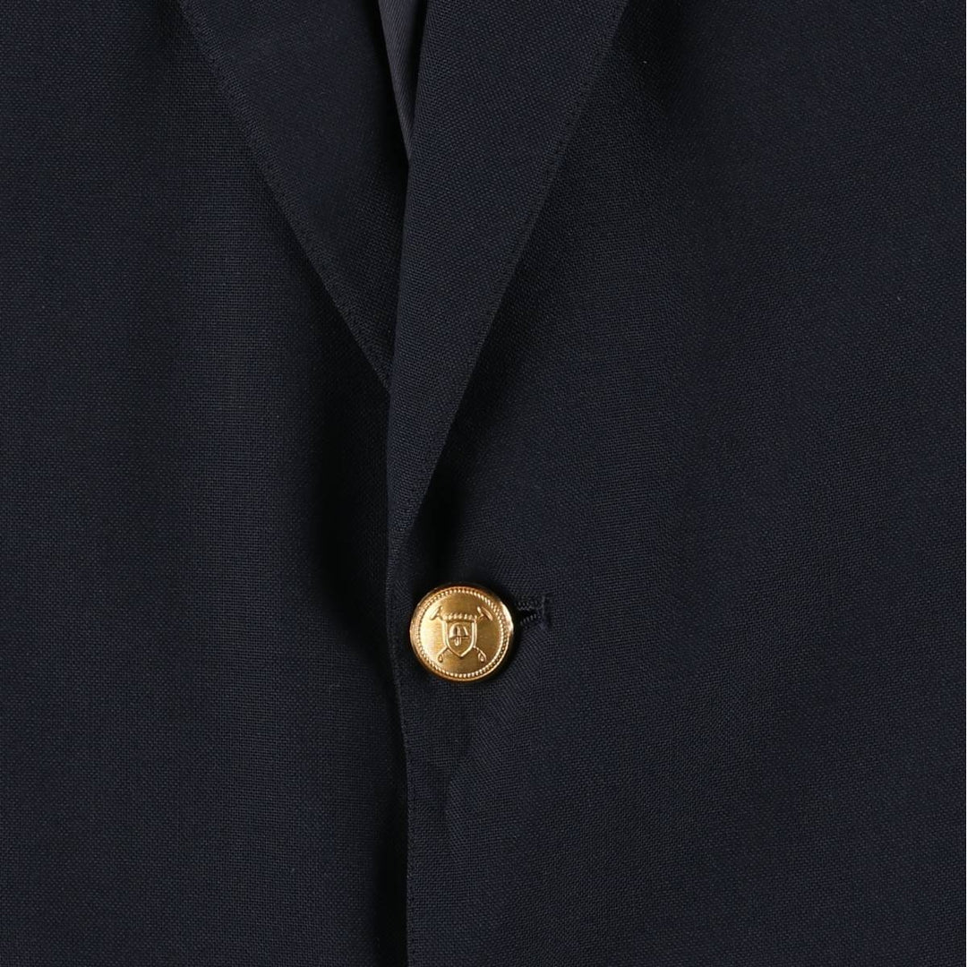 80s-90'S Ralph Lauren POLO UNIVERSITY CLUB Navy Blazer, Tailored Jacket, Made in USA, Men's Size XL unclear navy blue type Vintage Second Hand