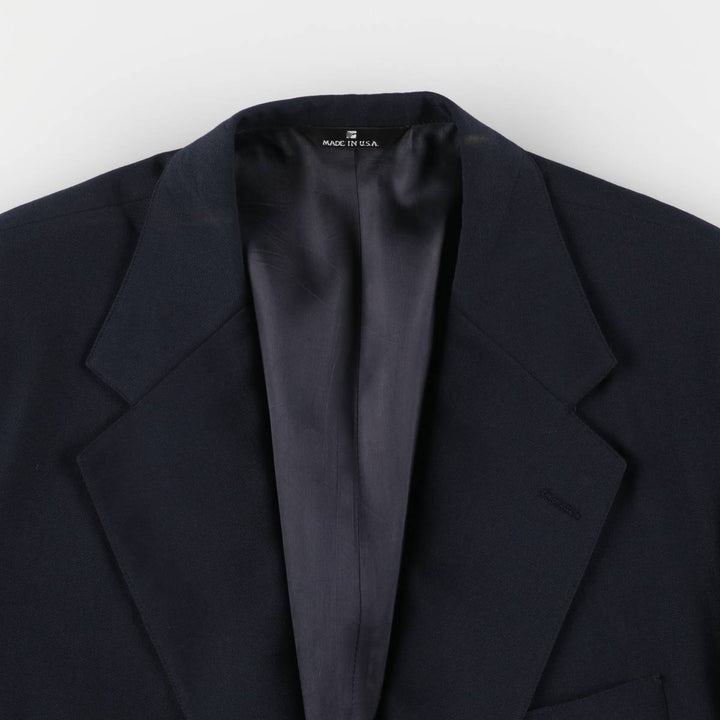 80s-90'S Ralph Lauren POLO UNIVERSITY CLUB Navy Blazer, Tailored Jacket, Made in USA, Men's Size XL unclear navy blue type Vintage Second Hand