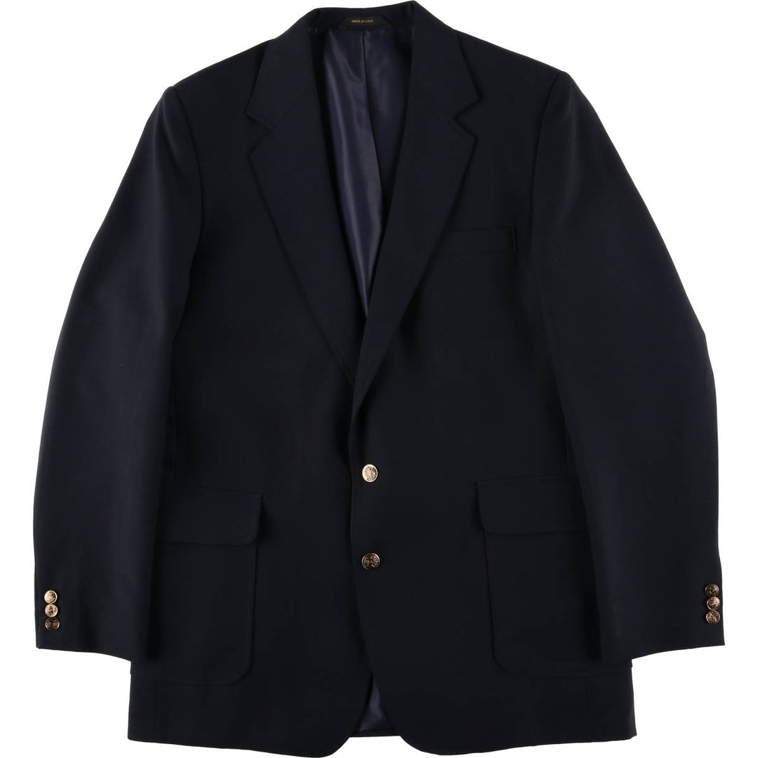 Vintage 1990'S Haggar Navy Blazer, Tailored Jacket, Made in USA, Men's Size Medium unclear navy blue type Vintage Second Hand