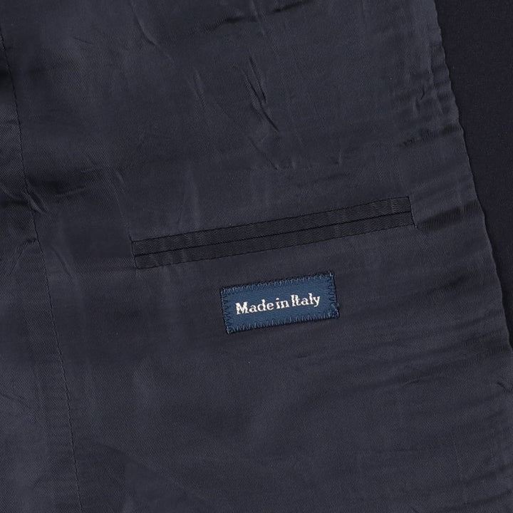 Ralph Lauren POLO by Ralph Lauren Navy Blazer, Tailored Jacket, Made in Italy, Men's Size L wool navy blue type Vintage Second Hand