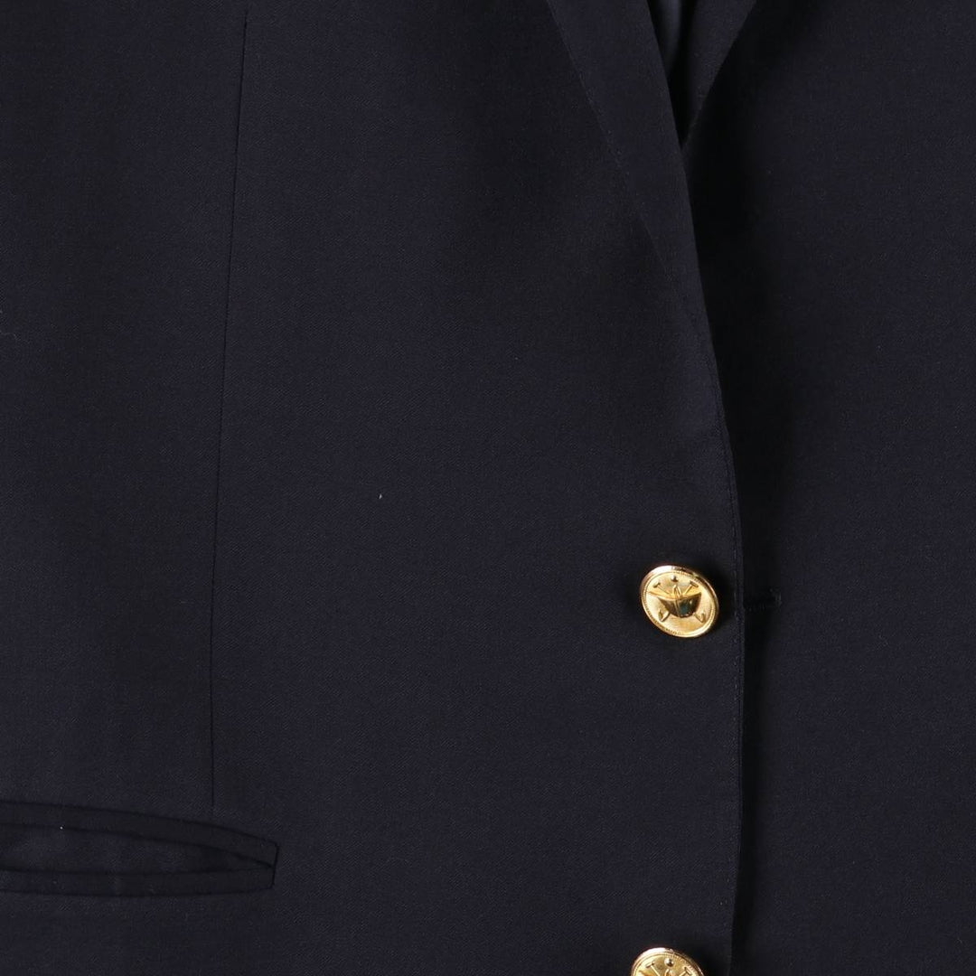 Ralph Lauren POLO by Ralph Lauren Navy Blazer, Tailored Jacket, Made in Italy, Men's Size L wool navy blue type Vintage Second Hand