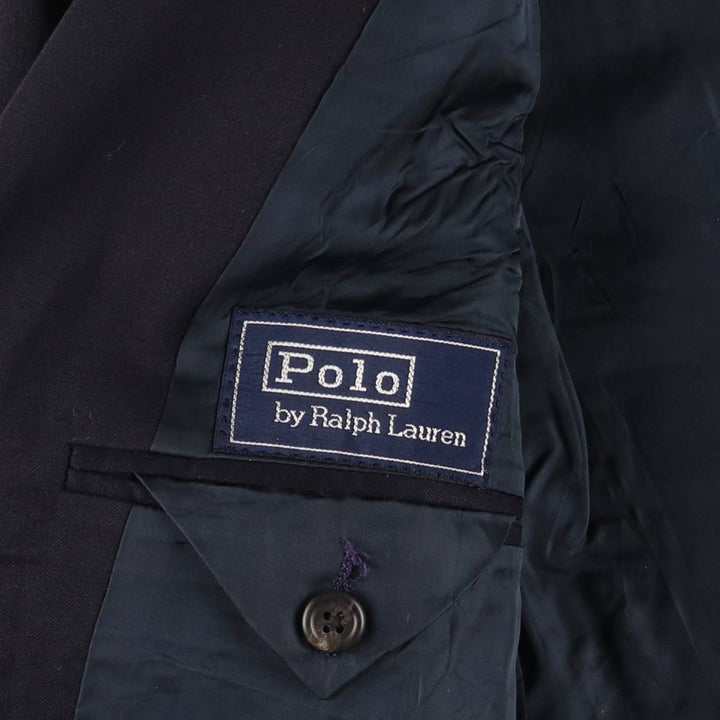 90'S Ralph Lauren POLO by Ralph Lauren Navy Blazer, Tailored Jacket, Made in USA, Men's Size Medium unclear navy blue type Vintage Second Hand