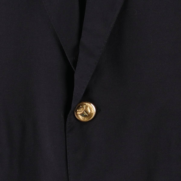 90'S Ralph Lauren POLO by Ralph Lauren Navy Blazer, Tailored Jacket, Made in USA, Men's Size Medium unclear navy blue type Vintage Second Hand