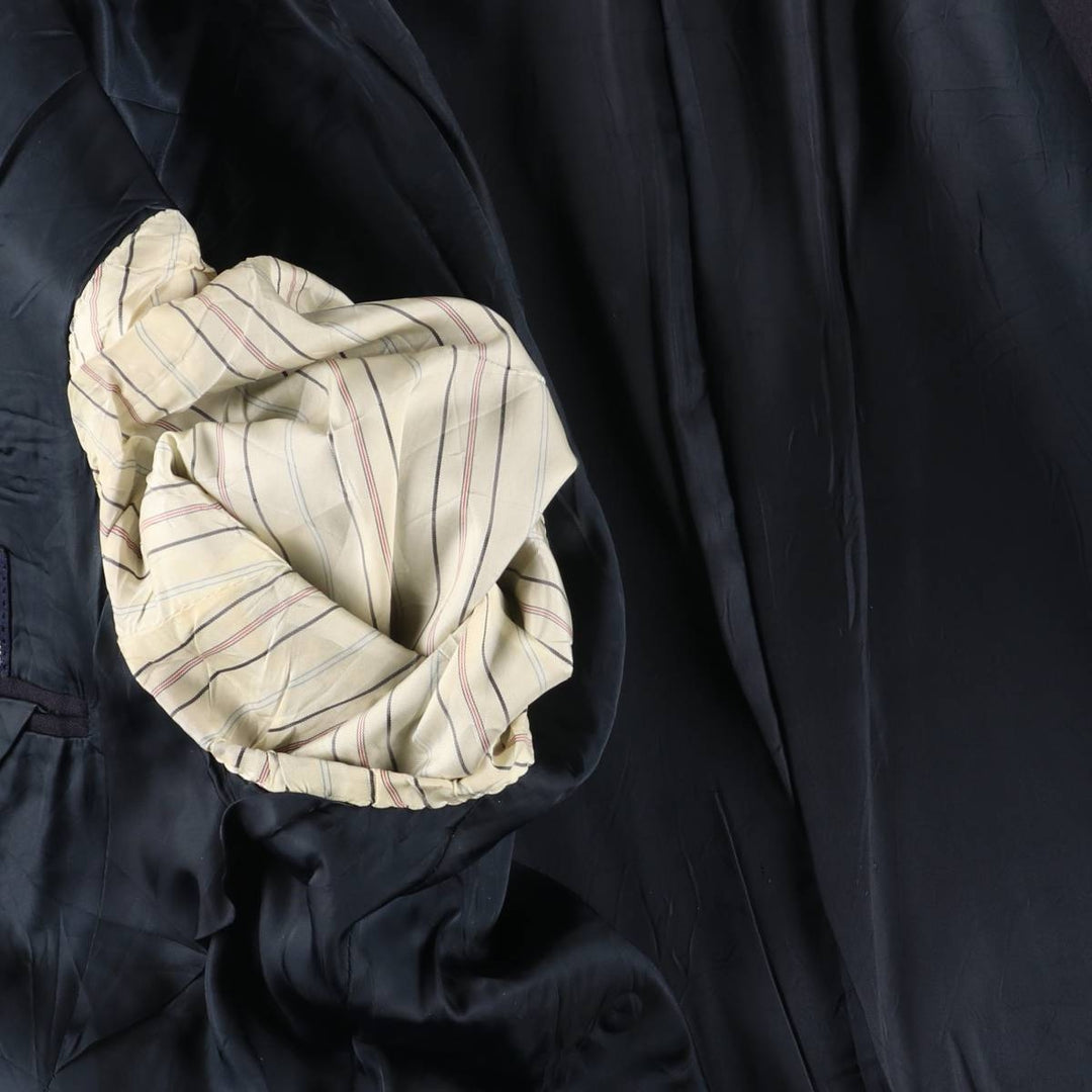 90'S Ralph Lauren POLO by Ralph Lauren Navy Blazer, Tailored Jacket, Made in USA, Men's Size Medium unclear navy blue type Vintage Second Hand