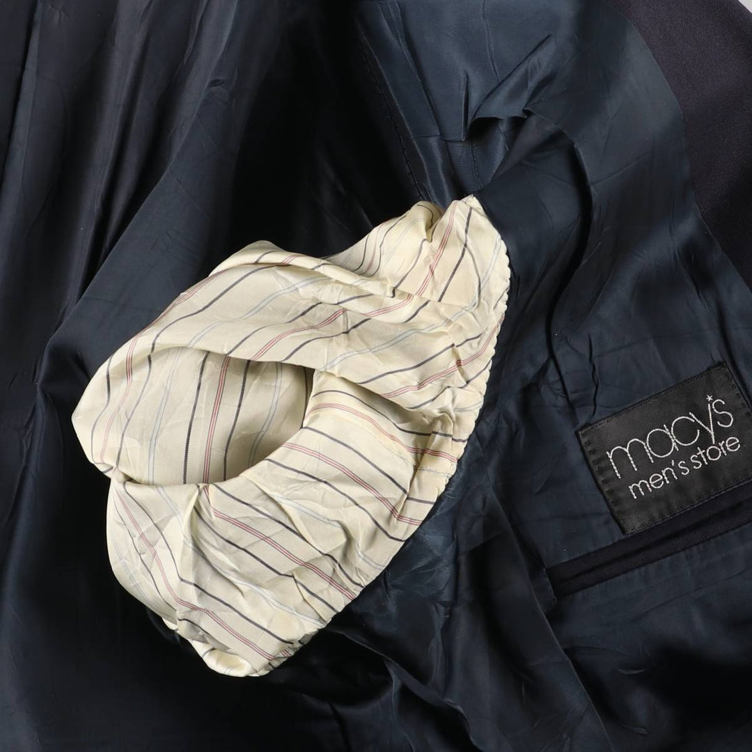 90'S Ralph Lauren POLO by Ralph Lauren Navy Blazer, Tailored Jacket, Made in USA, Men's Size Medium unclear navy blue type Vintage Second Hand