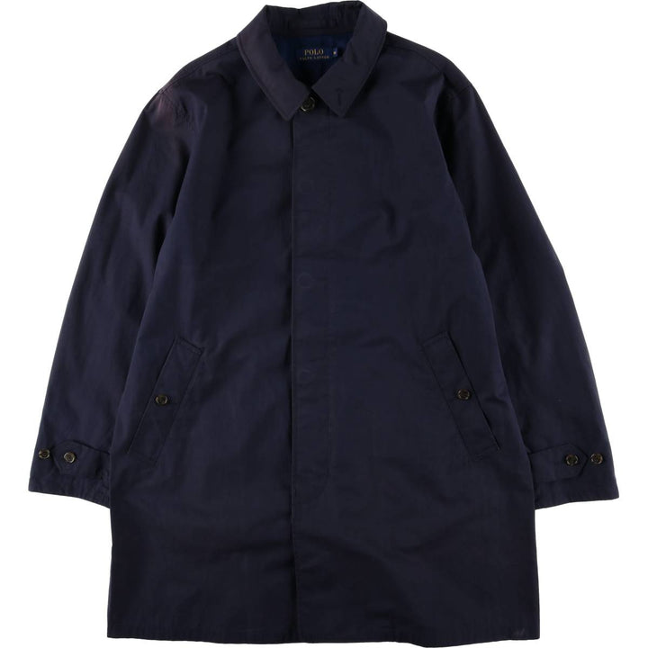 Ralph Lauren POLO RALPH LAUREN Balmacaan Coat, Men's XL cotton navy blue type Vintage Second Hand