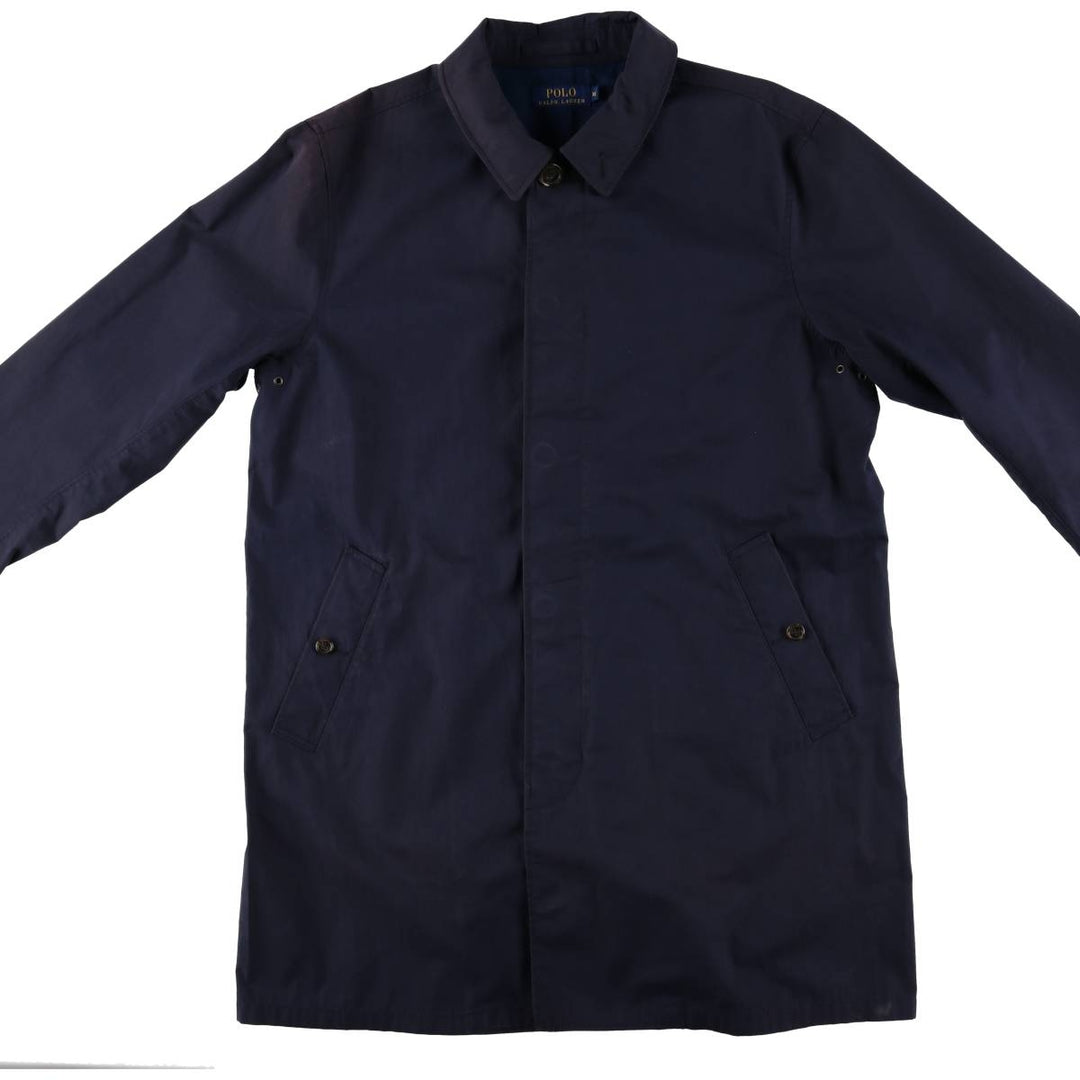 Ralph Lauren POLO RALPH LAUREN Balmacaan Coat, Men's XL cotton navy blue type Vintage Second Hand
