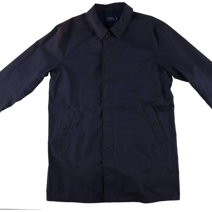 Ralph Lauren POLO RALPH LAUREN Balmacaan Coat, Men's XL cotton navy blue type Vintage Second Hand