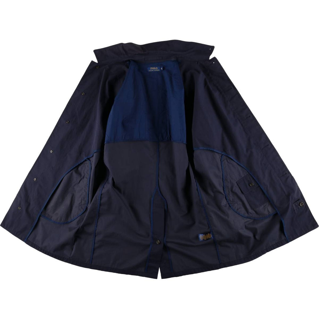 Ralph Lauren POLO RALPH LAUREN Balmacaan Coat, Men's XL cotton navy blue type Vintage Second Hand
