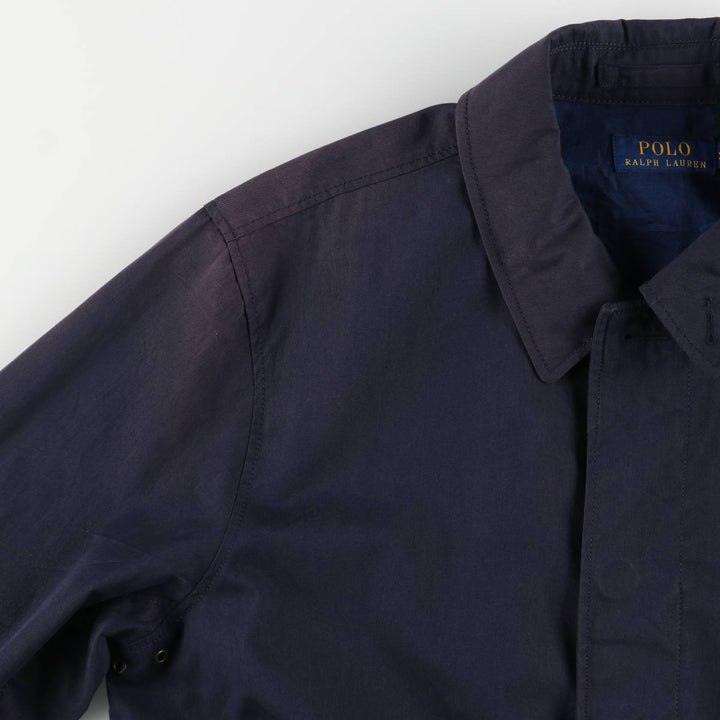 Ralph Lauren POLO RALPH LAUREN Balmacaan Coat, Men's XL cotton navy blue type Vintage Second Hand