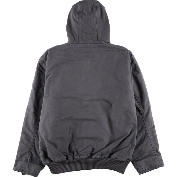 Carhartt Active Jacket, Loose Fit Duck Full Zip Hoodie, Men's XL cotton gray type Vintage Second Hand