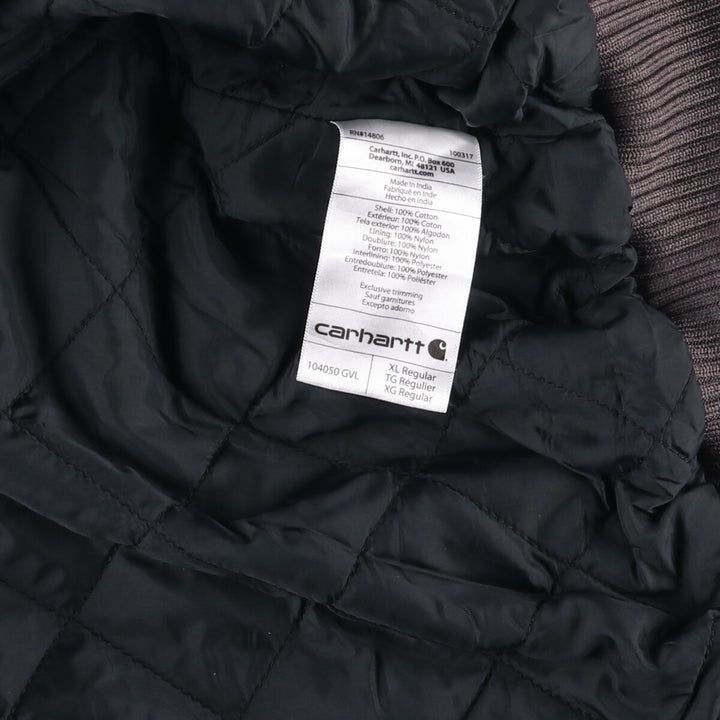 Carhartt Active Jacket, Loose Fit Duck Full Zip Hoodie, Men's XL cotton gray type Vintage Second Hand