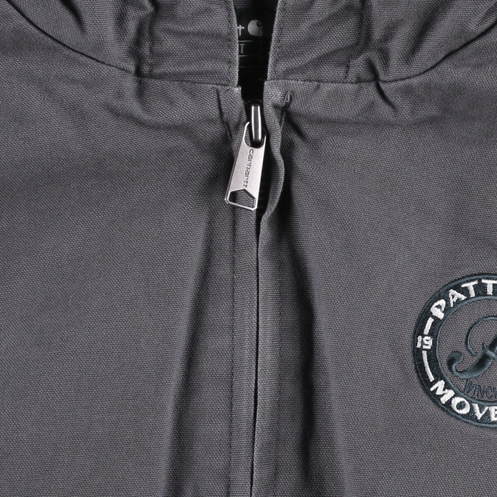 Carhartt Active Jacket, Loose Fit Duck Full Zip Hoodie, Men's XL cotton gray type Vintage Second Hand