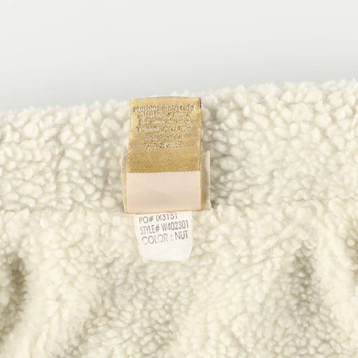 O'Neill Corduroy Boa Jacket, Women's Size L cotton beige type brown Vintage Second Hand