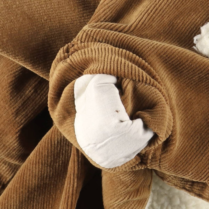 O'Neill Corduroy Boa Jacket, Women's Size L cotton beige type brown Vintage Second Hand