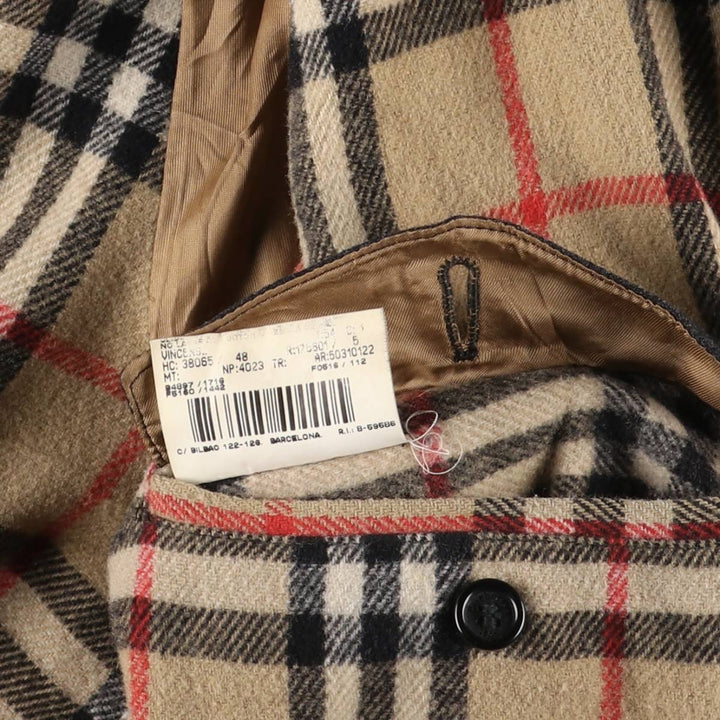 Burberry's Duffle Coat, Men's Size L wool black type Vintage Second Hand