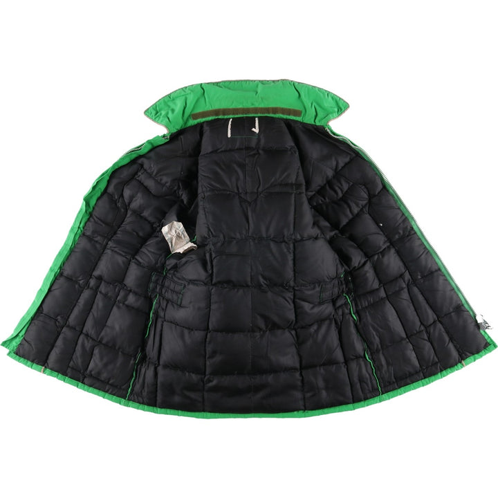 Vintage padded puffer jacket, size S, women's polyester green type Vintage Second Hand
