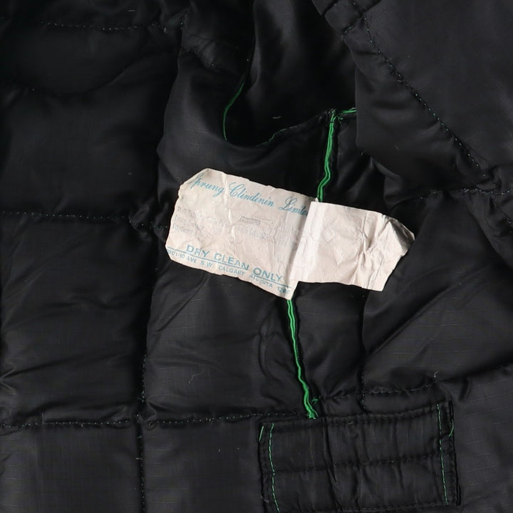 Vintage padded puffer jacket, size S, women's polyester green type Vintage Second Hand