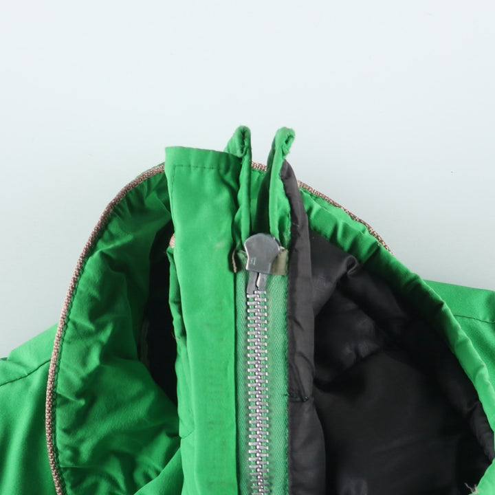 Vintage padded puffer jacket, size S, women's polyester green type Vintage Second Hand