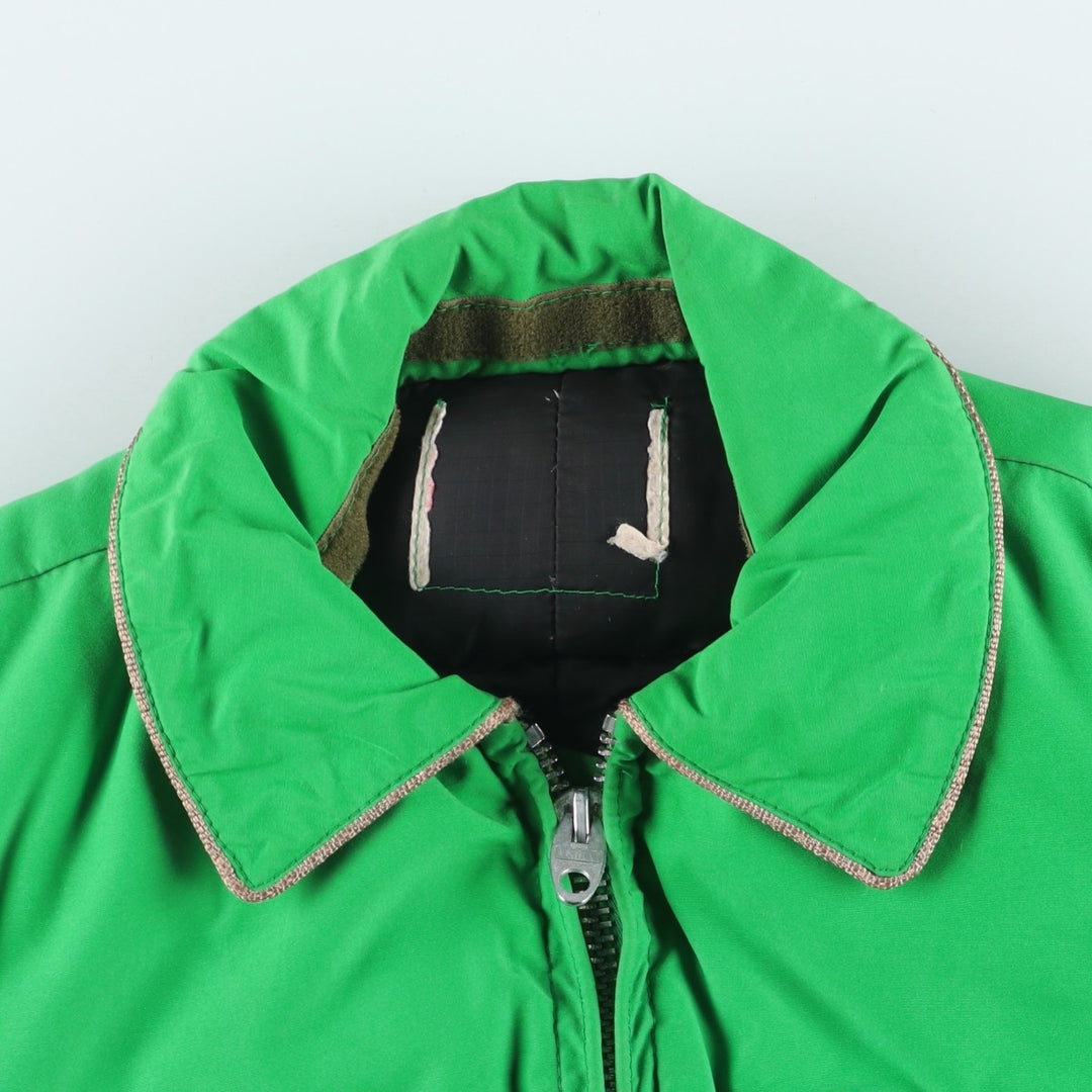 Vintage padded puffer jacket, size S, women's polyester green type Vintage Second Hand