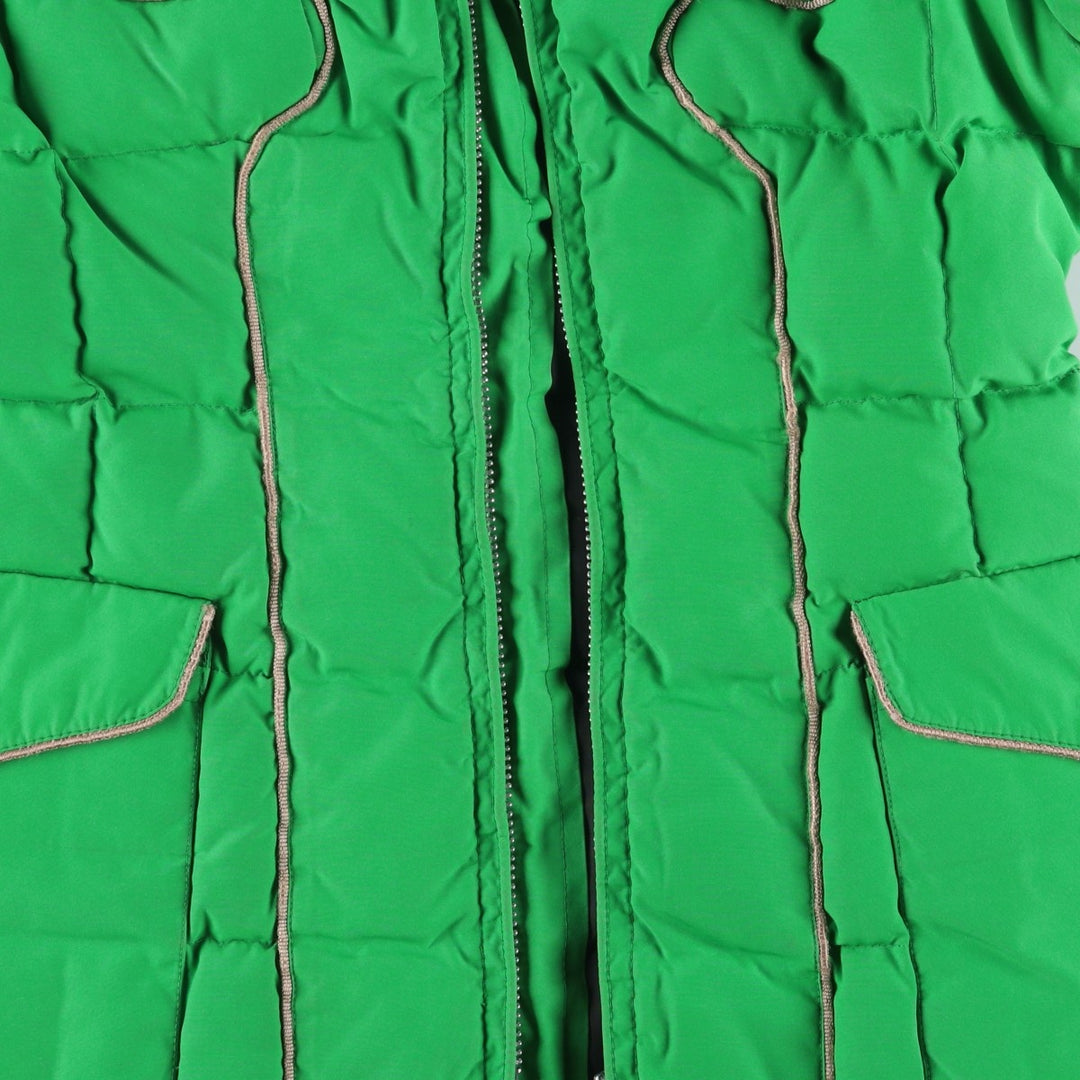 Vintage padded puffer jacket, size S, women's polyester green type Vintage Second Hand