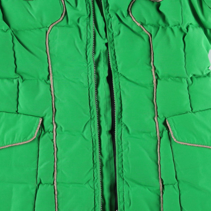 Vintage padded puffer jacket, size S, women's polyester green type Vintage Second Hand