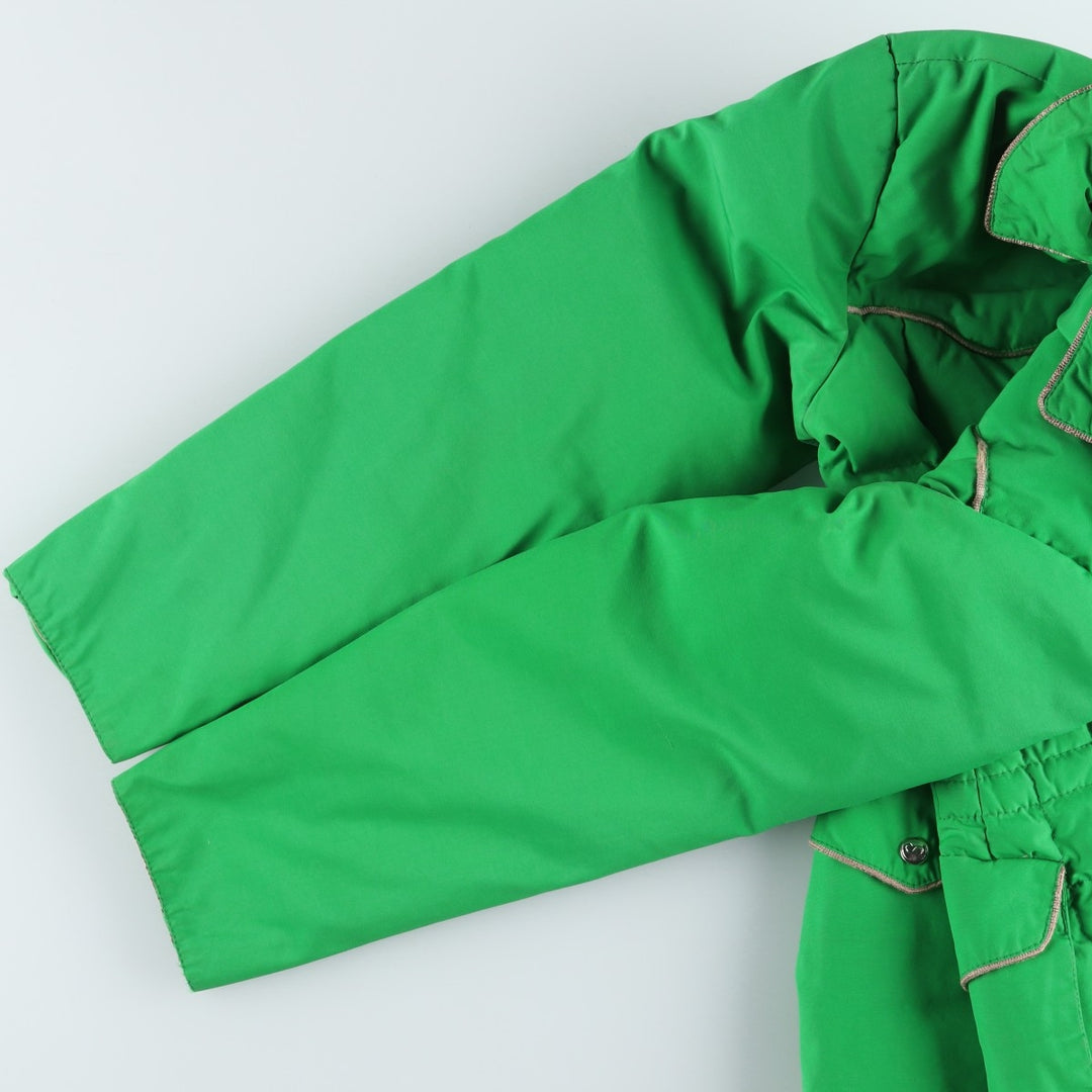 Vintage padded puffer jacket, size S, women's polyester green type Vintage Second Hand