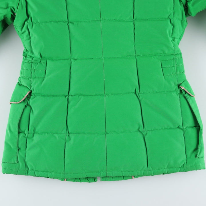 Vintage padded puffer jacket, size S, women's polyester green type Vintage Second Hand
