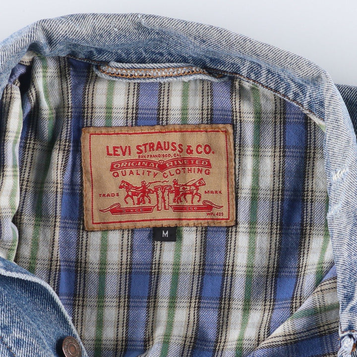 90'S Levi's denim jacket, denim jacket, made in the USA, men's size M, vintage cotton blue type Vintage Second Hand
