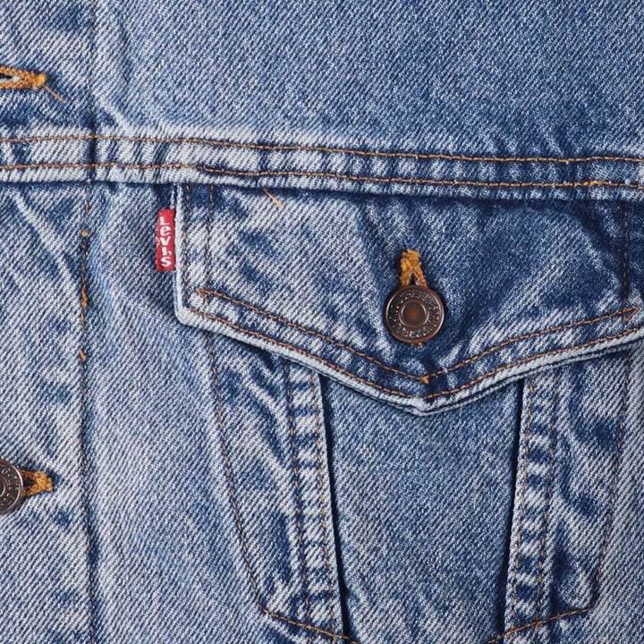 90'S Levi's denim jacket, denim jacket, made in the USA, men's size M, vintage cotton blue type Vintage Second Hand