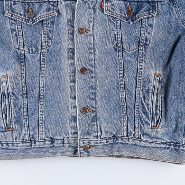 90'S Levi's denim jacket, denim jacket, made in the USA, men's size M, vintage cotton blue type Vintage Second Hand