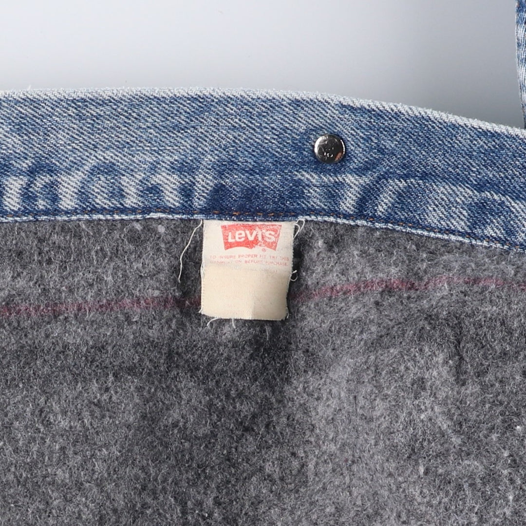 90s-00'S Levi's denim jacket, size S, men's cotton blue type Vintage Second Hand