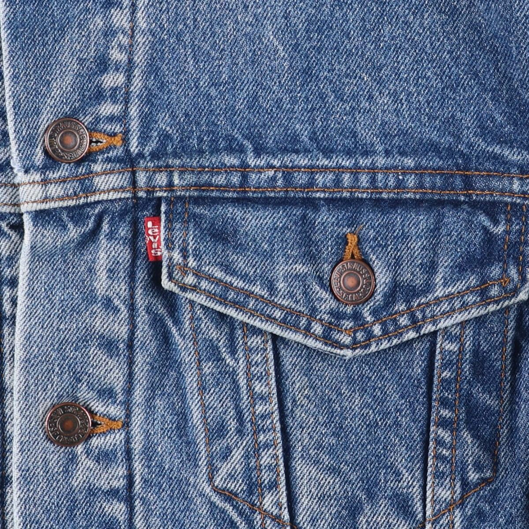 90s-00'S Levi's denim jacket, size S, men's cotton blue type Vintage Second Hand