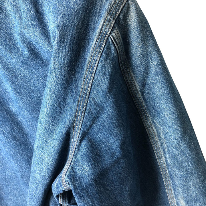 Vintage 80s-90'S Roebucks denim coverall, made in the USA, size L, men's cotton blue type Vintage Second Hand