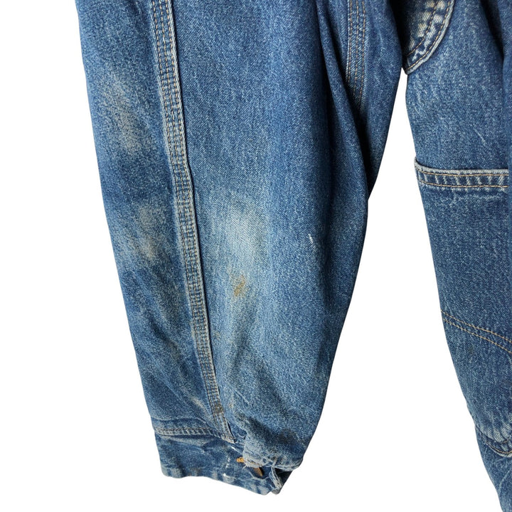 Vintage 80s-90'S Roebucks denim coverall, made in the USA, size L, men's cotton blue type Vintage Second Hand