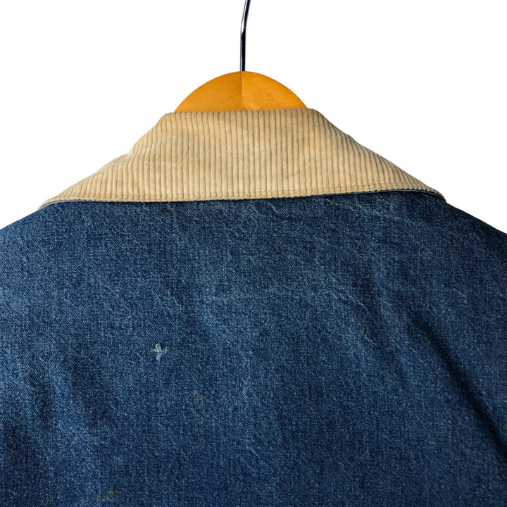 Vintage 80s-90'S Roebucks denim coverall, made in the USA, size L, men's cotton blue type Vintage Second Hand