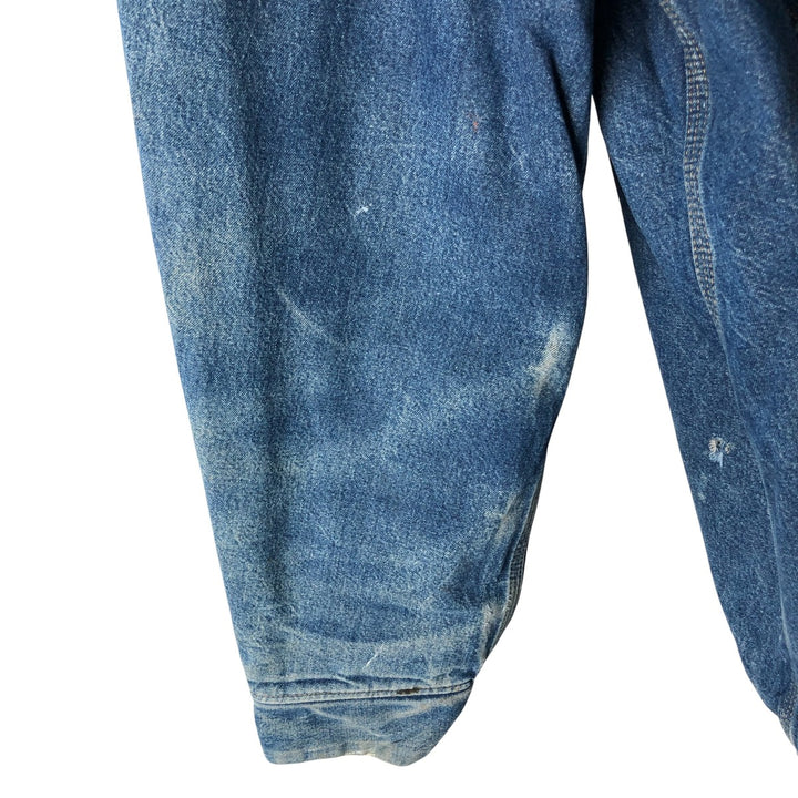 Vintage 80s-90'S Roebucks denim coverall, made in the USA, size L, men's cotton blue type Vintage Second Hand