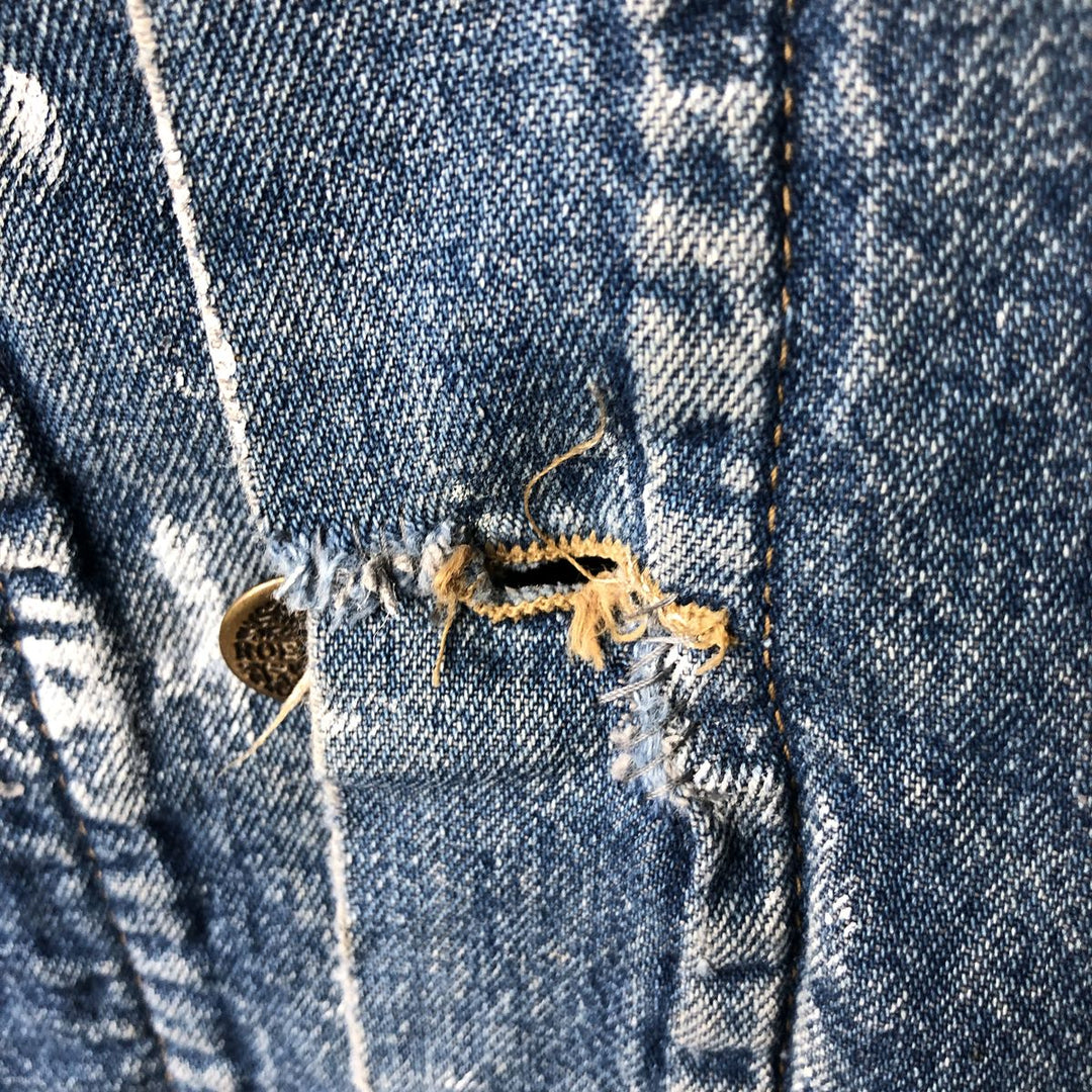 Vintage 80s-90'S Roebucks denim coverall, made in the USA, size L, men's cotton blue type Vintage Second Hand