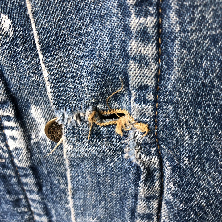 Vintage 80s-90'S Roebucks denim coverall, made in the USA, size L, men's cotton blue type Vintage Second Hand