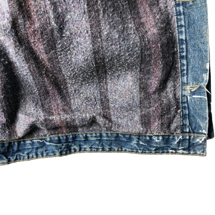 Vintage 80s-90'S Roebucks denim coverall, made in the USA, size L, men's cotton blue type Vintage Second Hand