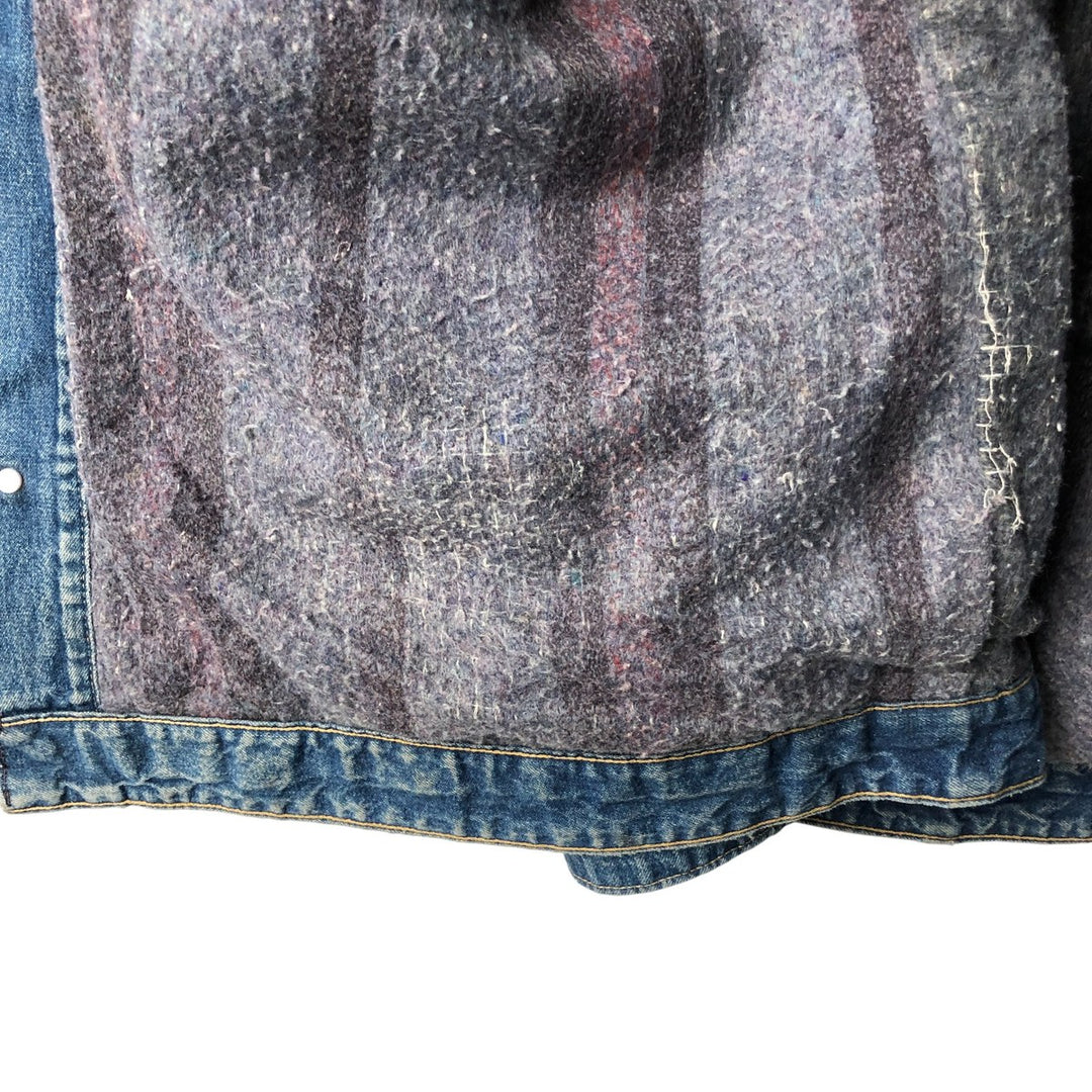 Vintage 80s-90'S Roebucks denim coverall, made in the USA, size L, men's cotton blue type Vintage Second Hand