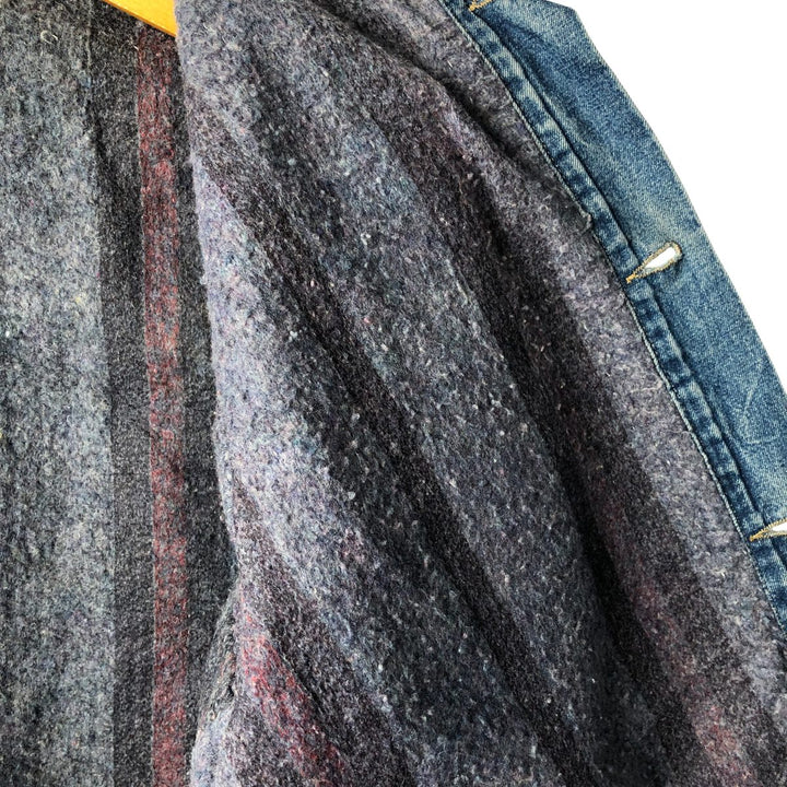 Vintage 80s-90'S Roebucks denim coverall, made in the USA, size L, men's cotton blue type Vintage Second Hand