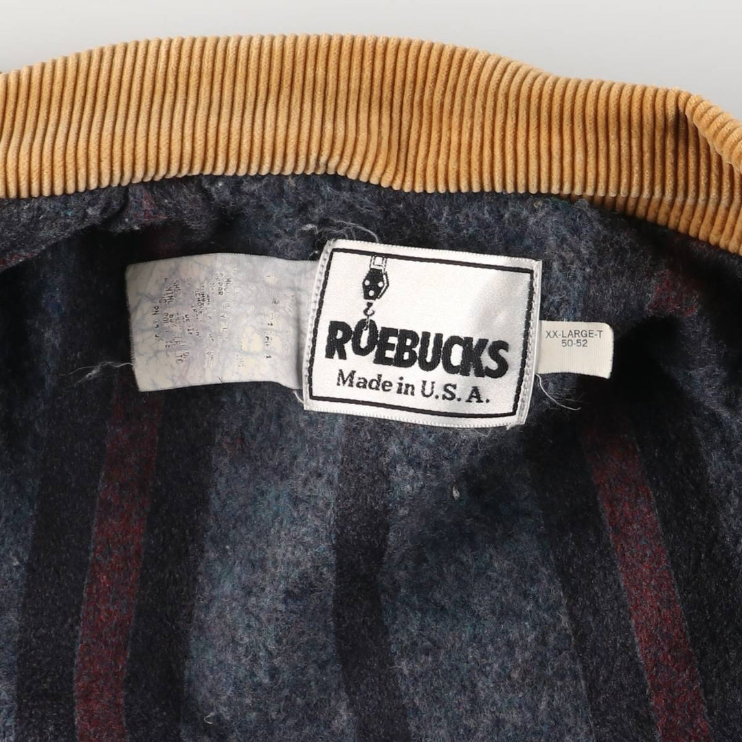 Vintage 90'S Roebucks Bat-Dye Denim Coverall, Men's XXL unclear navy blue type Vintage Second Hand