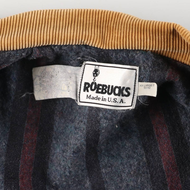 Vintage 90'S Roebucks Bat-Dye Denim Coverall, Men's XXL unclear navy blue type Vintage Second Hand
