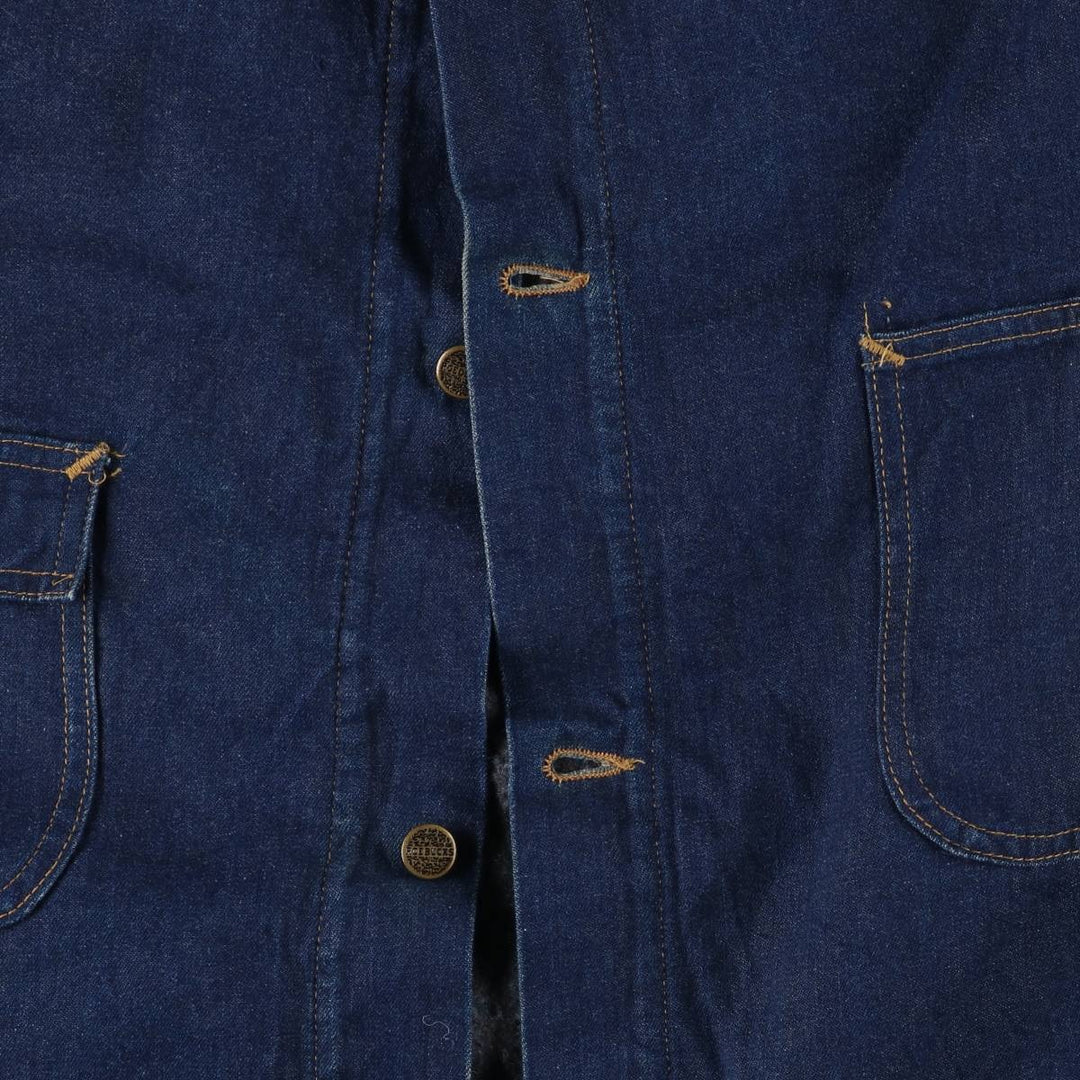 Vintage 90'S Roebucks Bat-Dye Denim Coverall, Men's XXL unclear navy blue type Vintage Second Hand