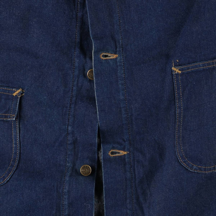 Vintage 90'S Roebucks Bat-Dye Denim Coverall, Men's XXL unclear navy blue type Vintage Second Hand